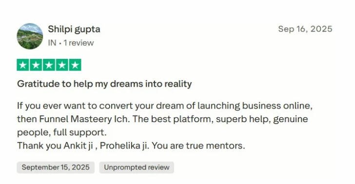 Shilpi Gupta Review - 5 Stars